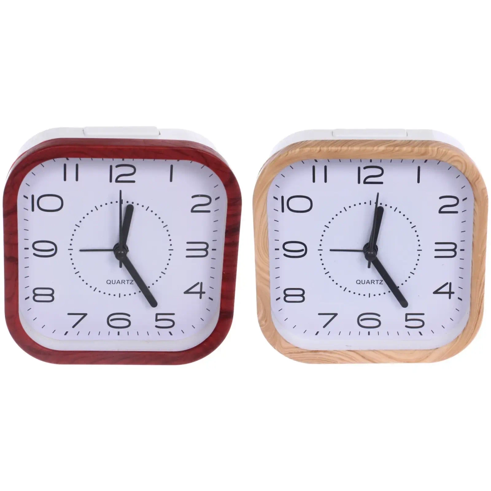 Будильник «Делия» 11*11*4см, микс цветов