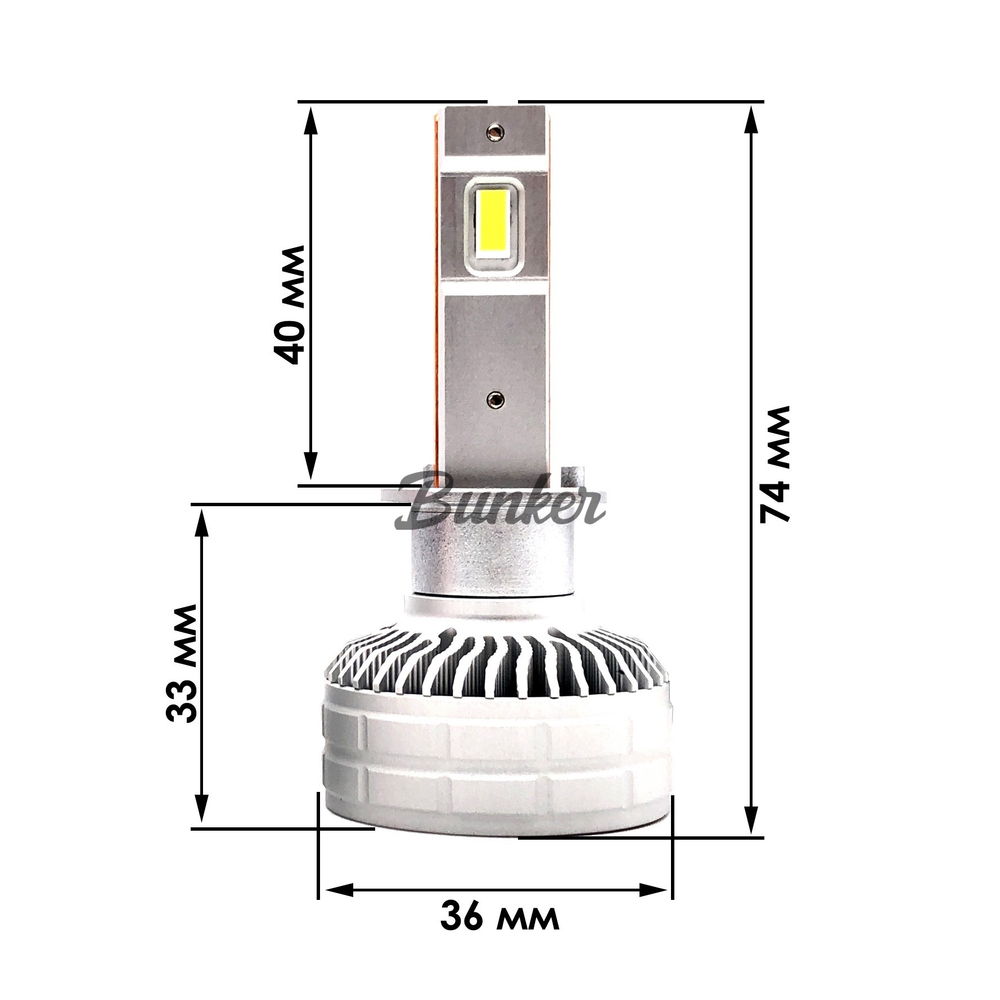 Светодиодные автомобильные LED лампы TaKiMi Altima H1 5500K 12/24V