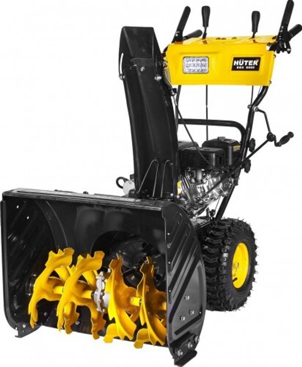 Бензиновый снегоуборщик HUTER SGC 6000 с электростартером 220В 70/7/7