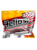 Виброхвост Helios Shaggy 5,12"/13 см Black & White 5шт. (HS-18-023)