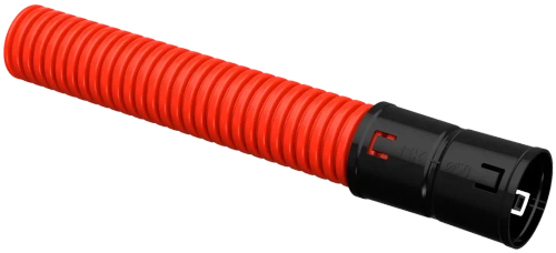 Труба гофрированная двустенная ПНД d=50мм красная (100м) IEK