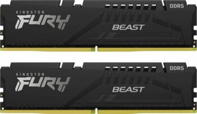 Оперативная память KINGSTON FURY Beast DDR5 32GB 6400MHz CL32 UDIMM KF564C32BBEK2-32