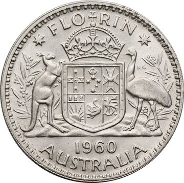 2 шиллинга (флорин) 1960 Австралия