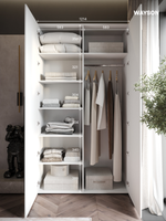 Шкаф Распашной Белый 120х220х52,5 SOHO