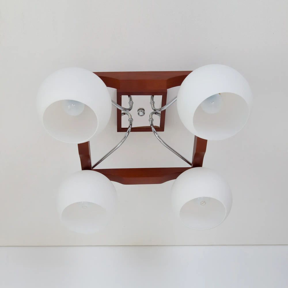 Citilux Ариста CL164341 Люстра деревянная Темный Орех