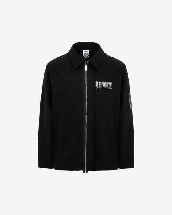 Куртка Джинсовка The Warning Assymetrical Черная - фото 1