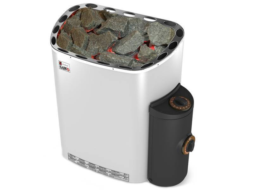 Электрическая печь SAWO SCANDIA SCA-90NB-Z (9 кВт, встроенный пульт, внутри оцинковка, снаружи нержавейка)