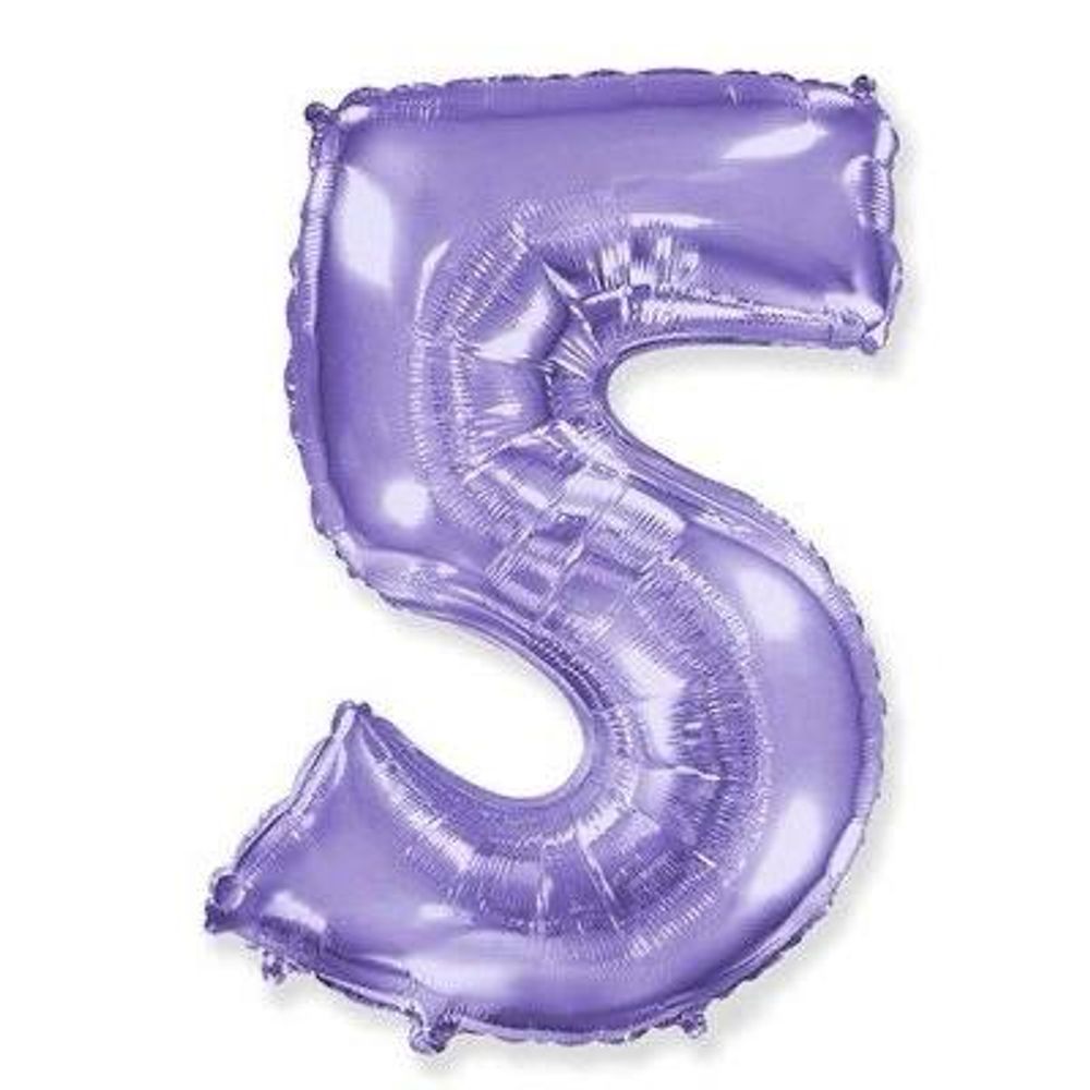 Цифра "5" Сирень