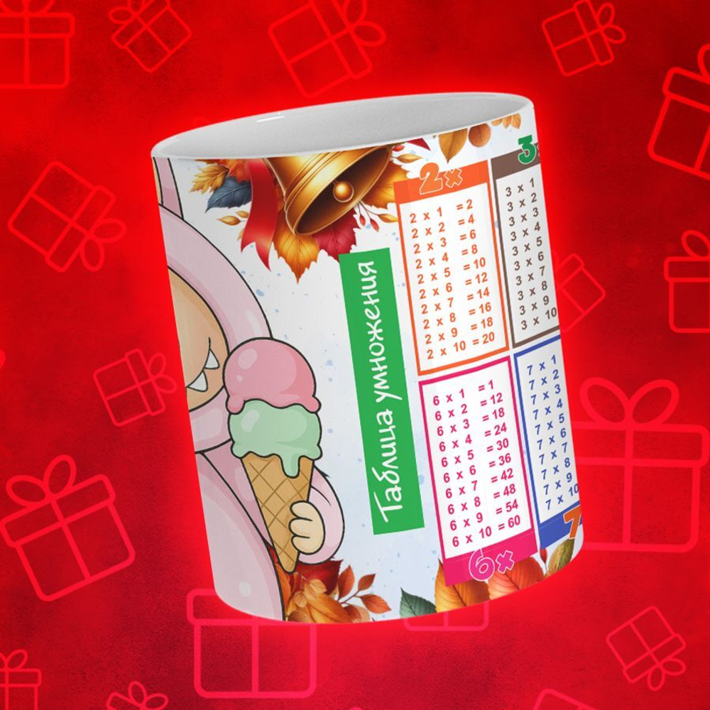 Лабубу с таблицей умножения