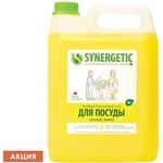 Средство для мытья посуды антибактериальное 5 л SYNERGETIC "Лимон", 103500
