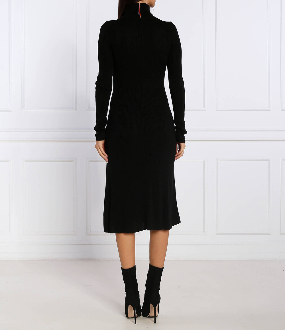 платье rib roll-nk Tommy Hilfiger - черный(WW0WW35617)