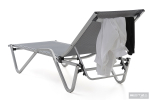Шезлонг Biotza Hera алюминиевый, серый