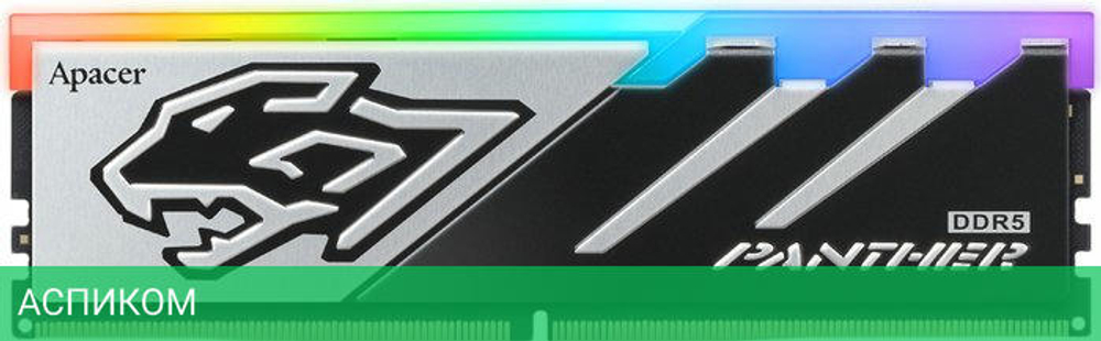 Оперативная память Apacer Panther RGB 32GB DDR5 DIMM PC5-44800 (AH5U32G56C5229BAA-1)