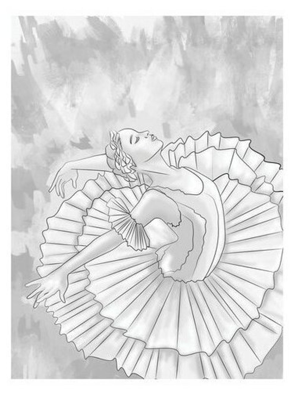 Холст на картоне с контуром BRAUBERG ART CLASSIC "МУЗА", 30х40см, грунтованный, хлопок, 191547