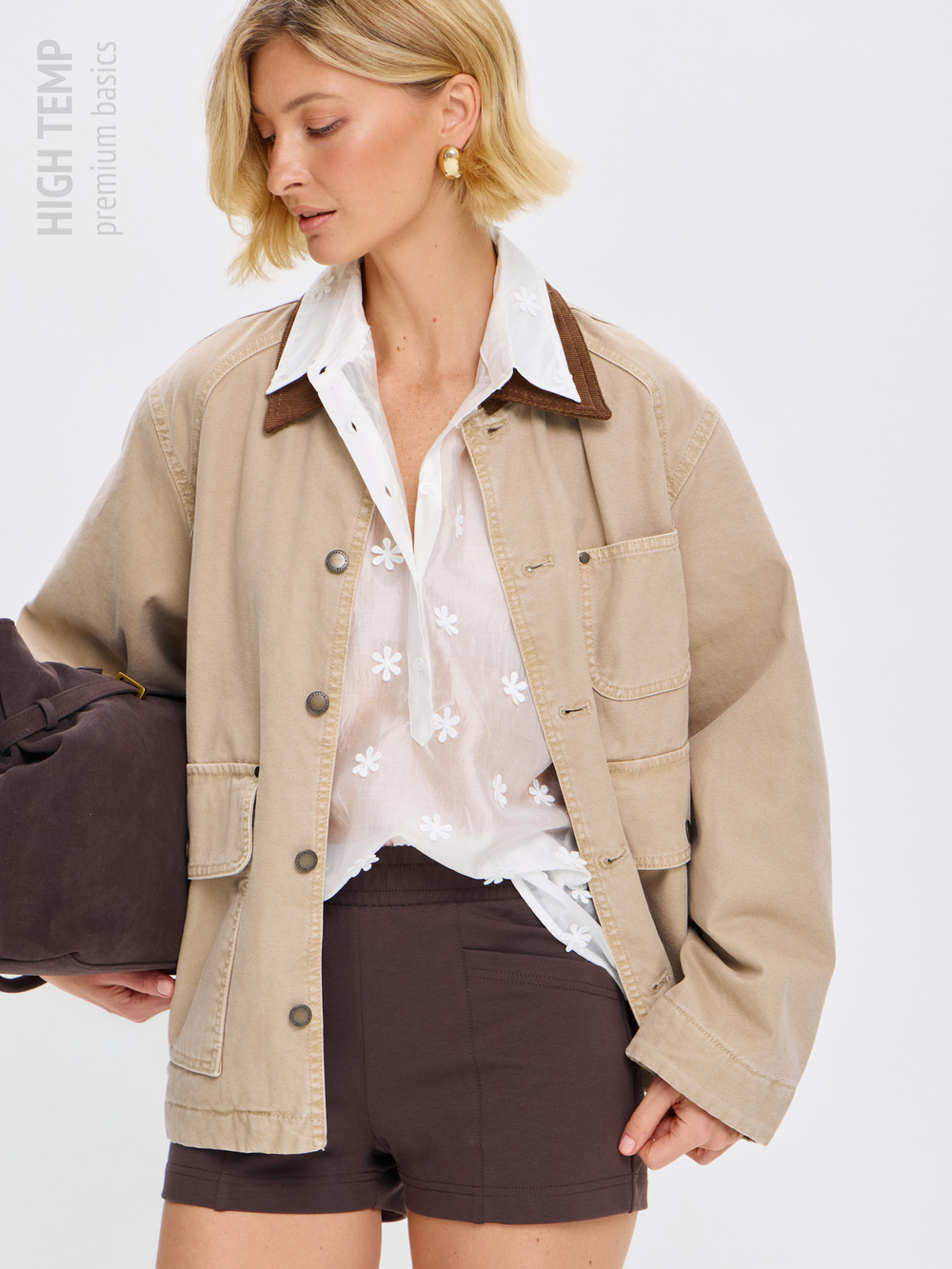 Экстра короткие шорты из футера