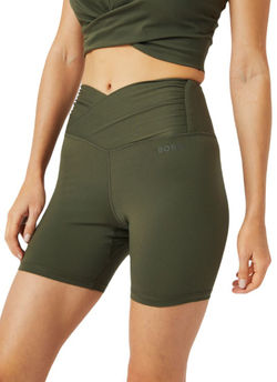 Женские шорты теннисные Bjorn Borg Studio Cross Shorts - оливковая ночь