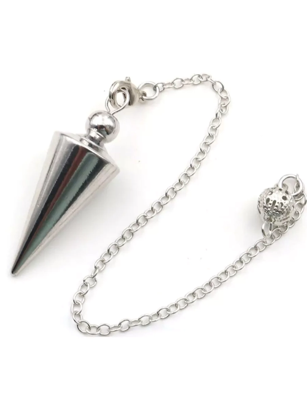 Маятник биолокационный Конус Серебряный цвет