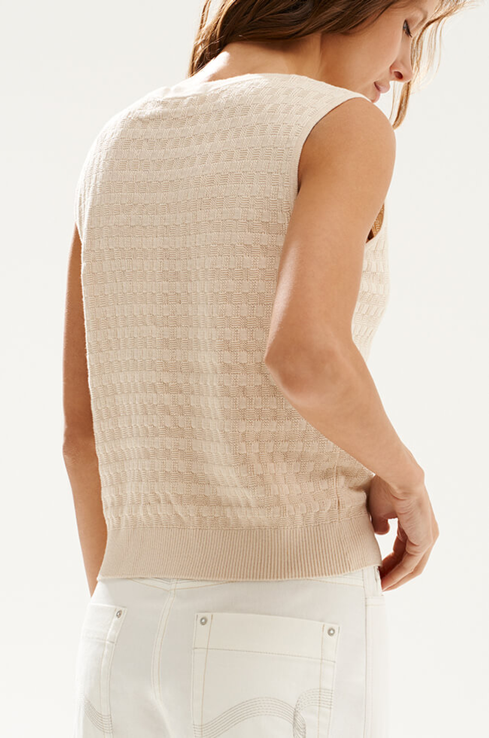 23534 Джемпер женский (сливочный)