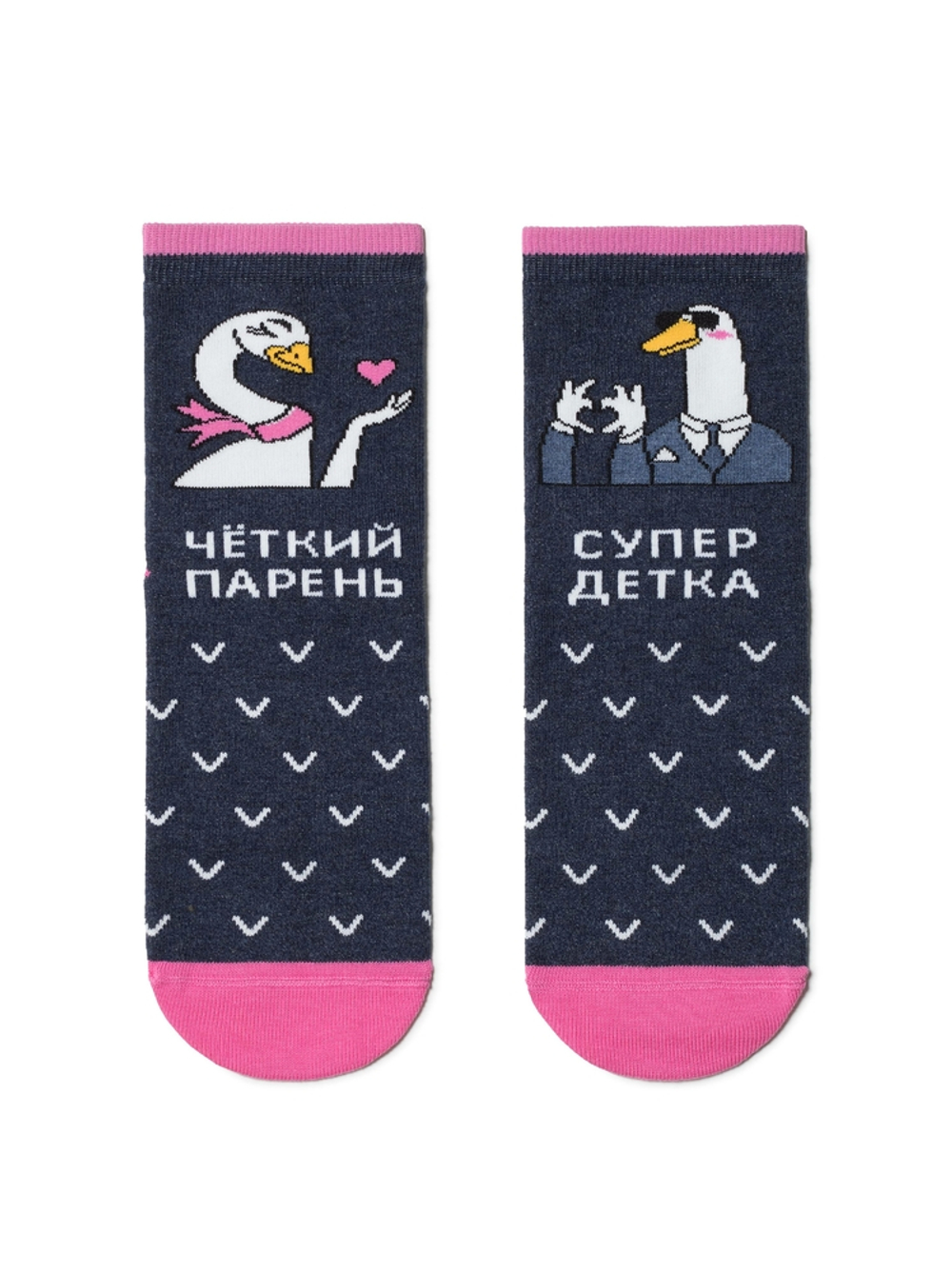 CONTE HAPPY Хлопковые носки c рисунками "Гуси"