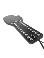 Шлепалка в виде ладони Spank Me Paddle (Цвет: черный с серебряным)