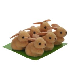 GAEM Набор из 6-ти фигурок декоративных "Заяц" (3*4,5*4,5), L13 W12 H4 см, 2в.