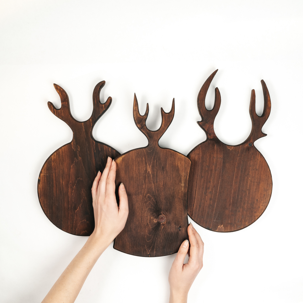 Набор разделочных досок из сибирского кедра 3 шт.  RDN32