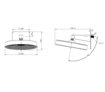 Верхний душ WONZON & WOGHAND, Брашированное золото (WW-HS099-BG)