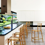 Стул прозрачный полубарный Siesta Contract Chiavari Bar 65, янтарный