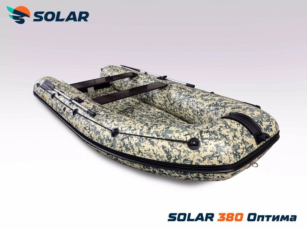 Лодка надувная моторная solar-380 к (оптима)