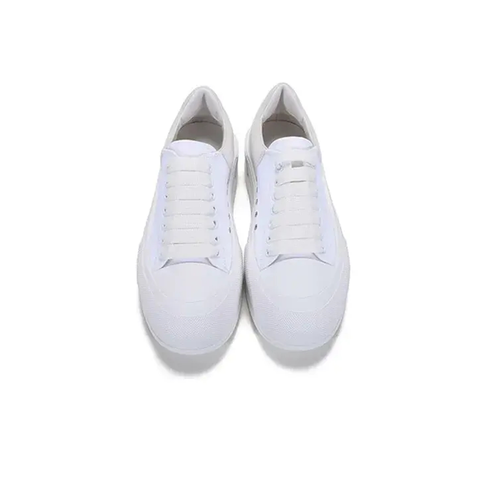 Alexander McQueen Deck Skate Plimsoll Lace-Up White White