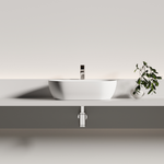 Раковина CERAMICANOVA Twist накладная овальной формы 500x300x140 белый матовый CN12001MW