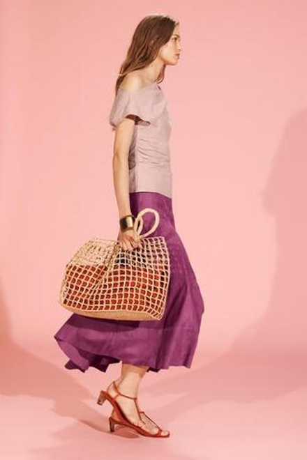 ZARA СУМКА-ТОУТ ИЗ РАФИИ - LIMITED EDITION, СВЕТЛО-БЕЖЕВЫЙ