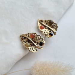 Клипсы листики от Oscar de la Renta
