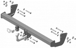 Фаркоп с оцинк. шаром Mercedes V-Class w447 2014-,  Vito w639 2003-2014, w447 2014-,  Viano w639 2003-2014 крепление шара на двух болтах, (без электрики, паспорт и сертификат в комплекте) Motodor.91204-A