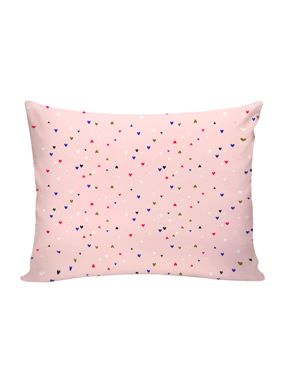 Постельное белье перкаль Сказка "Сердечки" 1,5-сп Наволочка 50х70 см 1 шт Простынь на резинке 90x200 см Пододеяльник 145x215 см