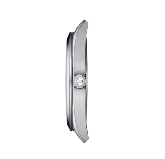 Tissot T127.410.11.051.00 мужские часы на браслете Gentleman вид сбоку