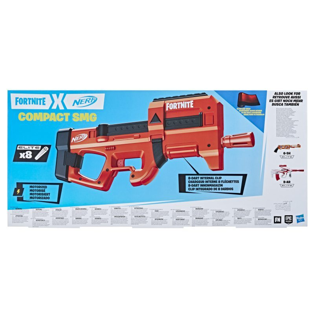 Hasbro Nerf Elite - Компактный пистолет-пулемет Fornite + стрелы F4106