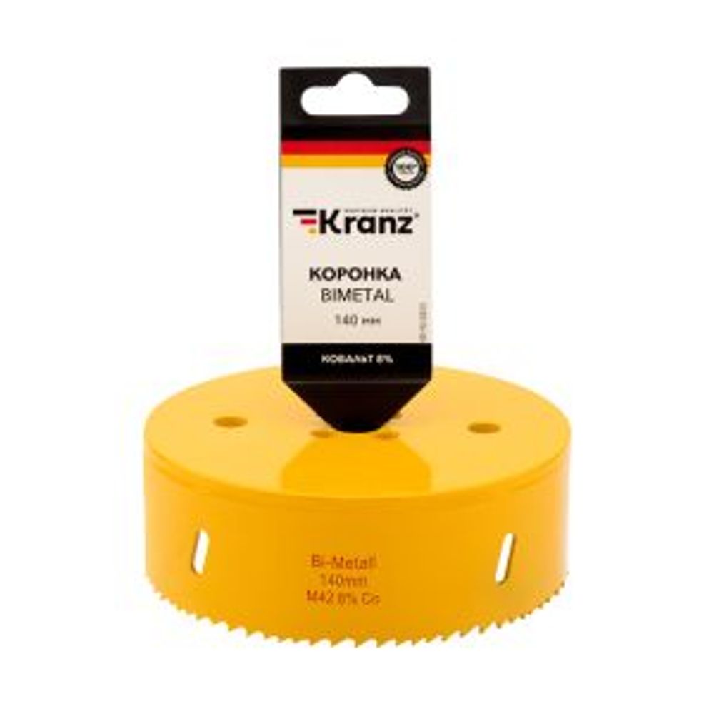 Коронка по металлу биметаллическая (Bimetal) 140мм KRANZ