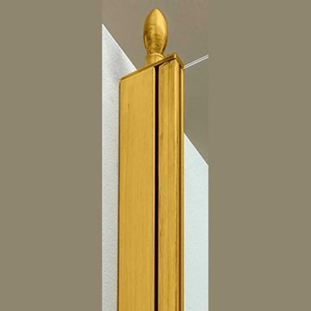 Декоративный наконечник STURM Spitze для профиля ограждений (1 шт). Золото LUX-SPITZE-GL