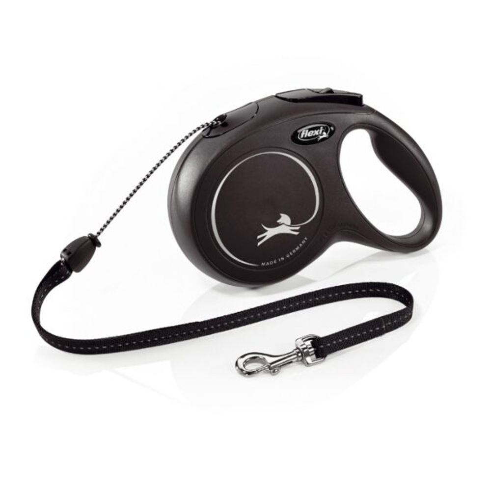 FLEXI NEW CLASSIC Поводок-рулетка M (до 25 кг), 8 м, трос