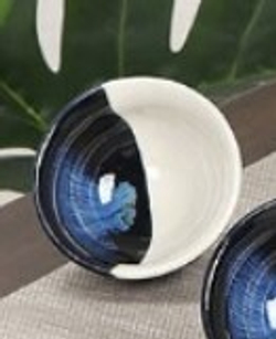 278209 Пиала  "Сине-белая" 50 мл d=7,2 h= 3,4,  керамика