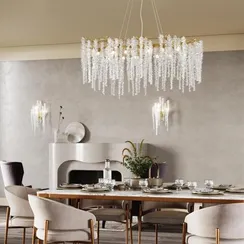 5005/3W HALL ODL23 639 золотой/прозрачный металл/хрусталь Бра G9 3*40W BANCHE