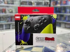 Геймпад/джойстик беспроводной N-SL для Nintendo Switch Pro, Б/У, Splatoon 3 Edition (Сине-зеленый)