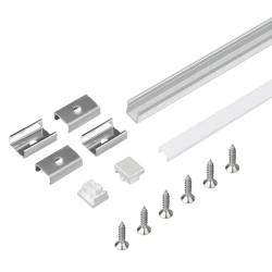 Профиль с экраном SL-MINI-8-2000 ANOD+OPAL (Arlight, Алюминий) 036832