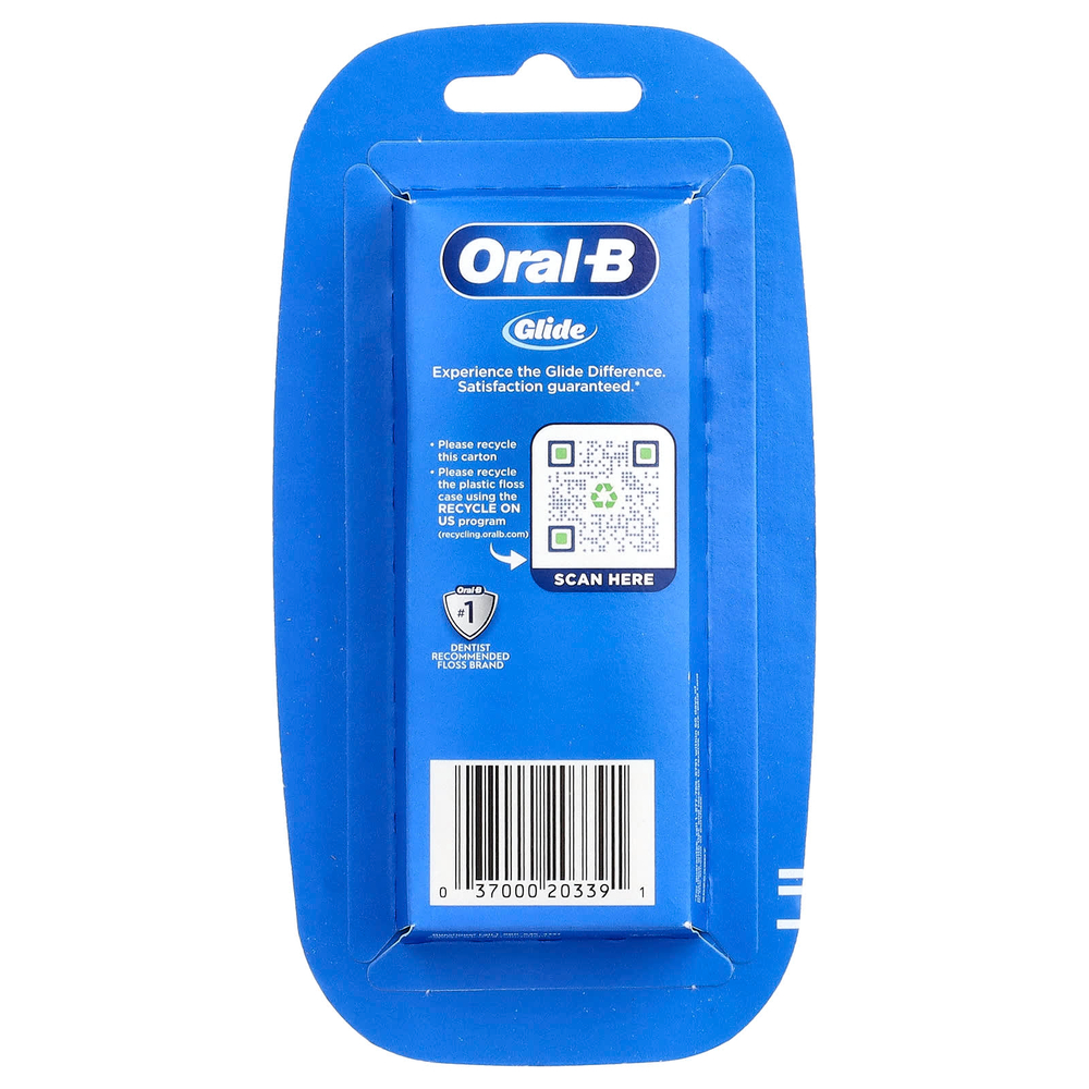 Oral-B, Glide, зубная нить для глубокого очищения, холодная мята, 2 шт. по 40 м (43,7 ярда)