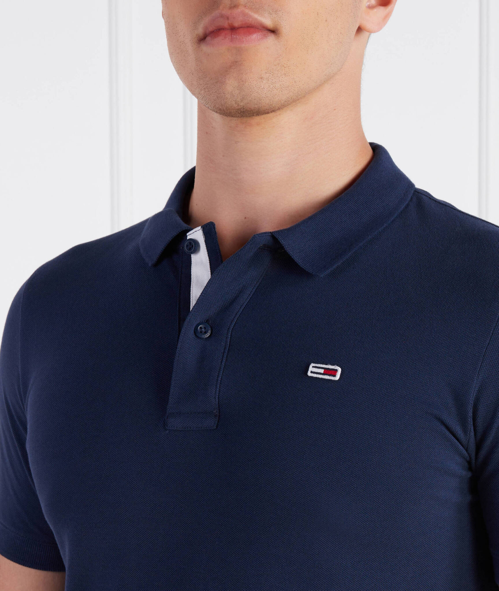 Поло PLACKET Tommy Jeans - темно-синий(DM0DM15370)
