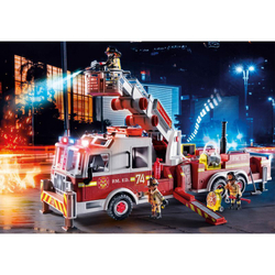 Playmobil - пожарная машина: лестница башни США 70935