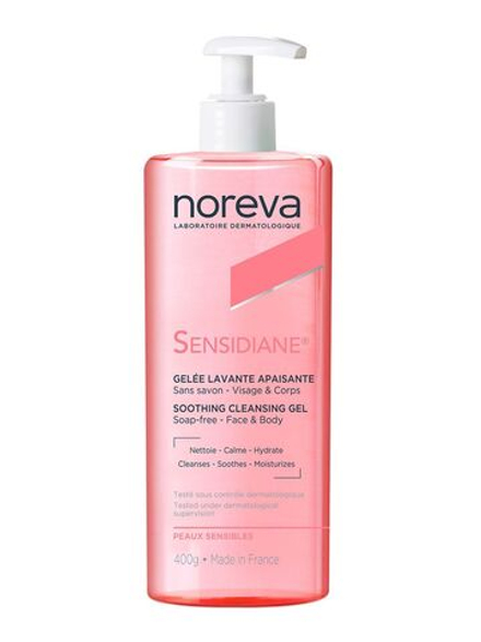 Норева Сенсидиан Гель смягчающий очищающий для лица и тела Noreva Sensidiane soothing cleansing gel 400 мл