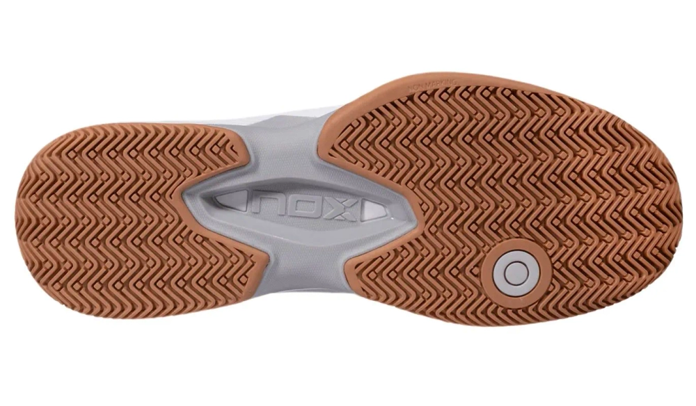 Мужские кросовки для Padel NOX ML10 Hexa - white/gum rubbe