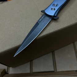 Нож Pro-Tech DON - небесная рукоять алюминий, клинок блэквош